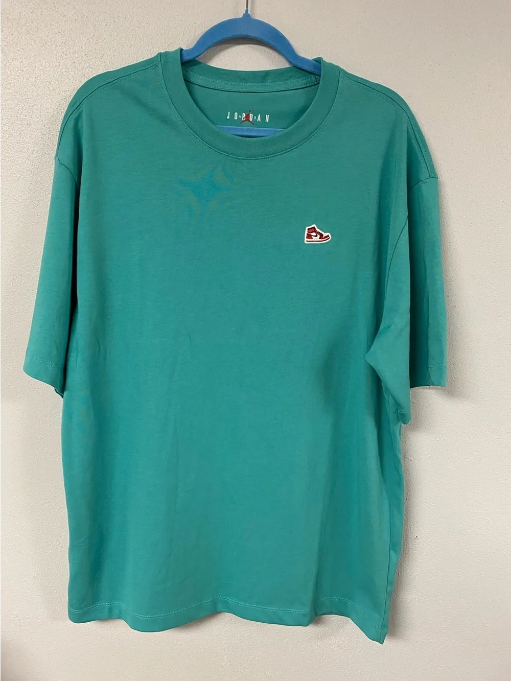 Jordan Teal Crewneck T-Shirt - Casual Men's Shirt. Size L